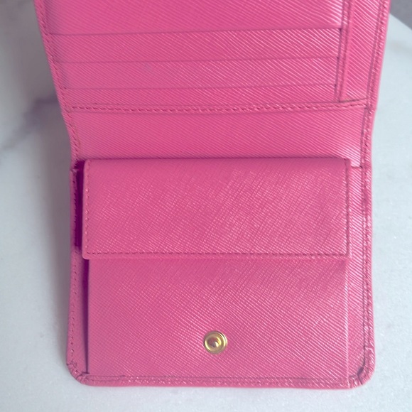 Trifold Pink Prada Wallet - Picture 4 of 13